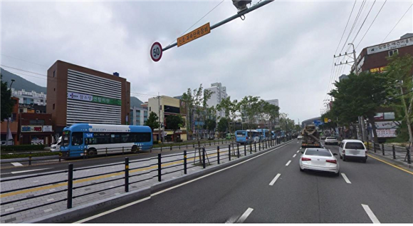 주례역 BRT 정류장 전경. [사진=부산광역시]