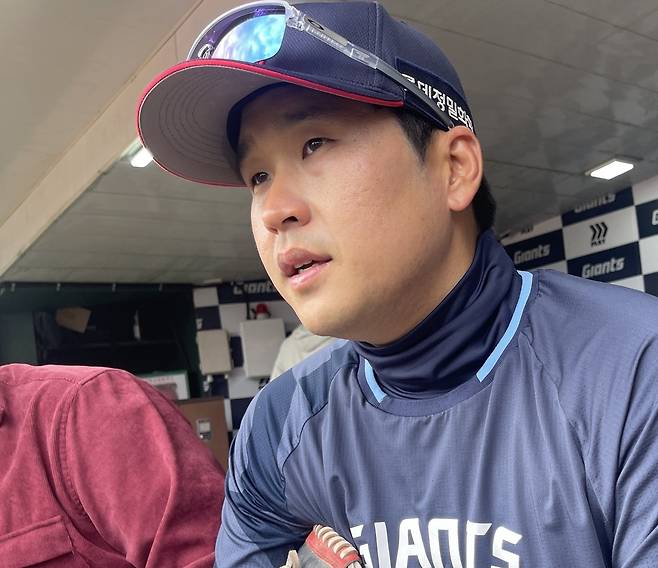 겨울 동안 13㎏를 감량하고 시즌을 준비한 롯데 유강남 [촬영 이대호]