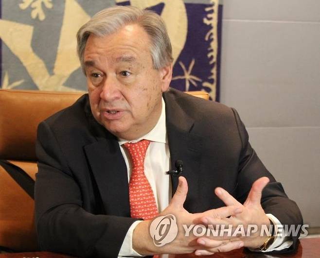 안토니우 구테흐스 유엔 사무총장 [촬영 이준서]