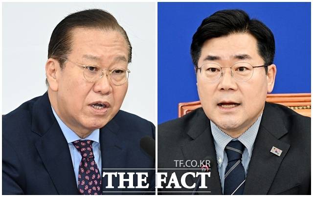 국민의힘과 더불어민주당이 최근 상대 당을 향해 "헌재의 결과에 승복하라"고 요구했다. 사진은 권영세(왼쪽) 국민의힘 비상대책위원장과 박찬대 민주당 원내대표. /배정한·박헌우 기자