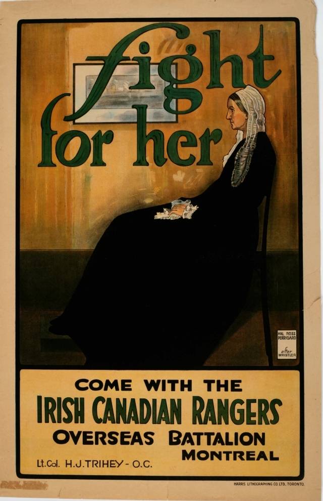 Fight for Her, 캐나다에 붙은 1차 세계대전 당시 포스터