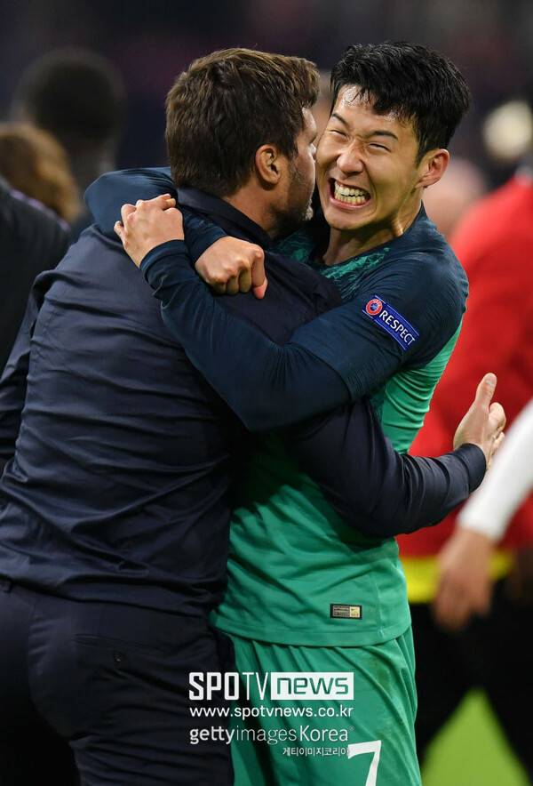 ▲ 마우리시오 포체티노 전 토트넘 홋스퍼 감독과 손흥민은 각별한 사이로 잘 알려져 있다.