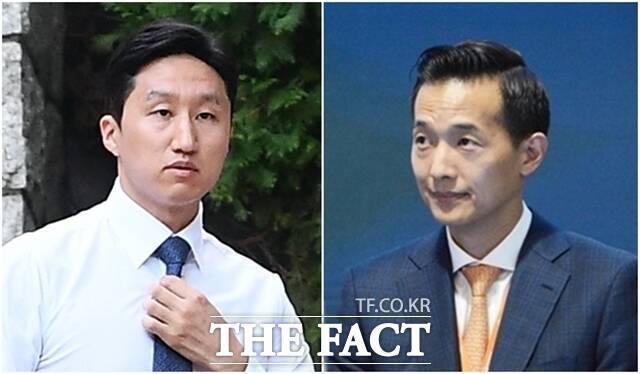 정기선 HD현대 부회장의 HD현대중공업과 김동관 한화 부회장의 한화오션 중 어느 업체가 KDDX 상세설계 및 선도함 건조 사업자로 선정될지 관심이 쏠린다. /더팩트DB