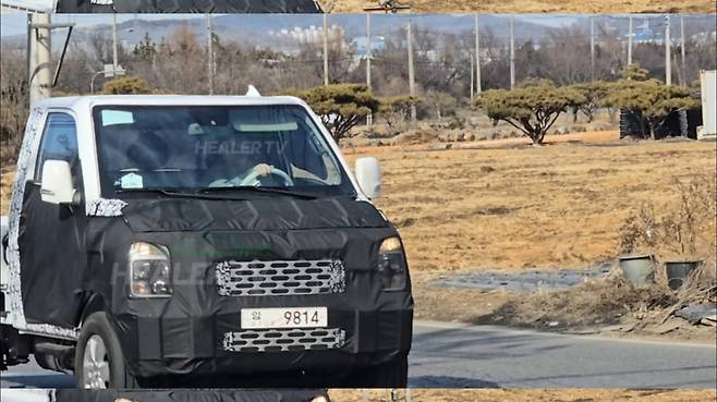 현대차 '포터 2 풀체인지' 테스트카 (출처 : 힐러TV)