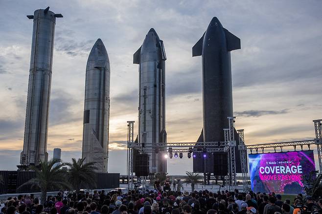 미국 텍사스주 브라운스빌의 스타베이스. 스페이스X의 차세대 로켓 스타십이 있는 곳으로 스페이스X의 심장부와 같다./REUTERS 연합뉴스