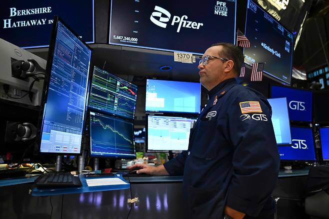미국 뉴욕증권거래소 모습. /AFP 연합뉴스