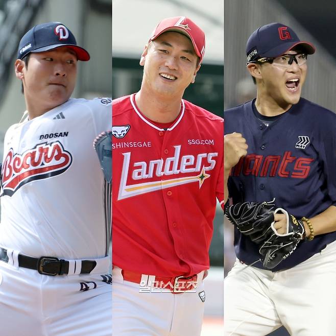 곽빈-김광현-박세웅. IS 포토