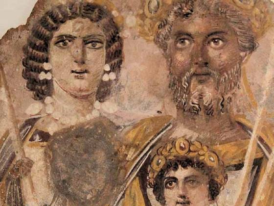 로마 황제 셉티미우스 세베루스의 가족 초상화. [베를린 국립박물관]