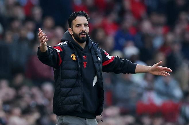 맨체스터 유나이티드의 후벵 아모림 감독