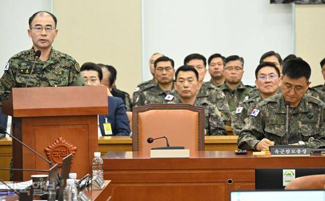 곽종근 전 육군특수전사령관이 지난해 12월 10일 열린 국회 국방위원회 비상계엄 사태 관련 긴급 현안질의에서 국회의원 질의에 답변하고 있다. 고영권 기자