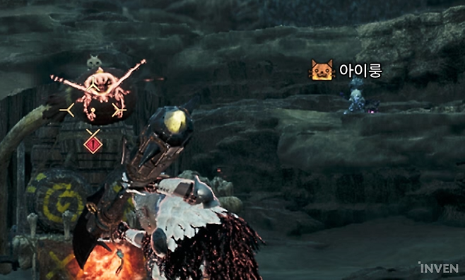 ▲ 집중 모드에서 마크탄 조준을 통해 해당 부위의 진액을 알 수 있다