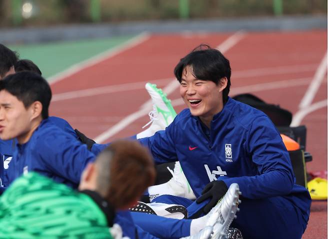 활짝 웃는 오현규. 연합뉴스