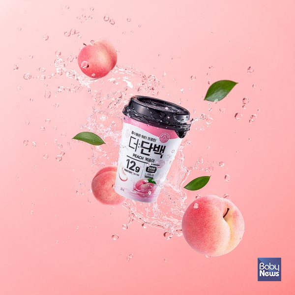 빙그레, 워터타입 단백질 음료 '더단백 워터프로틴 복숭아' 출시. ⓒ빙그레