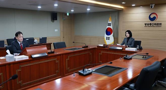 2월28일 방송통신위원회 전체회의 모습 /뉴시스