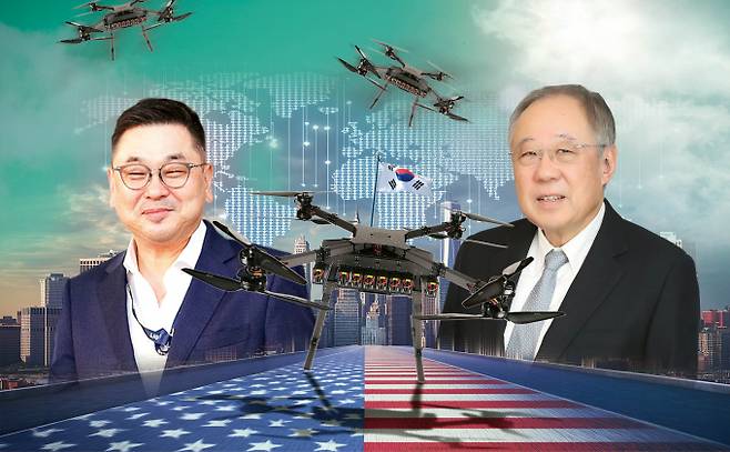 미중 드론 경쟁이 격화됨에 따라 K방산이 수혜를 볼 가능성이 제기되는 가운데 미국 진출 가능성이 있는 풍산과 LIG넥스원의 드론사업에 관심이 모인다. /그래픽=김은옥 기자
