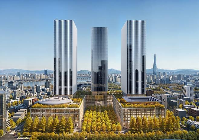 녹지공간이 포함된 GBC 디자인 조감도