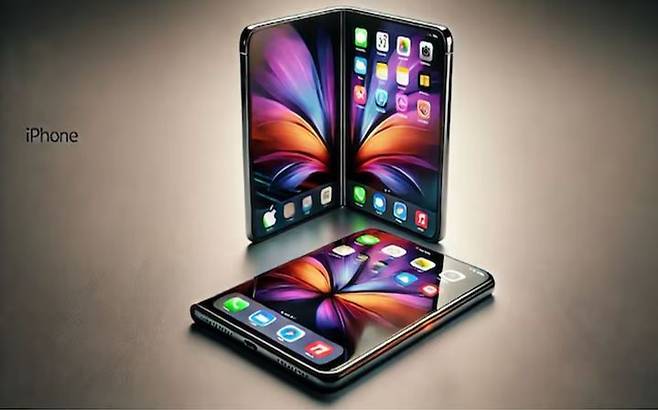 폴더블 아이폰 예상 이미지. (사진=Pihu Yadav X 캡처) *재판매 및 DB 금지