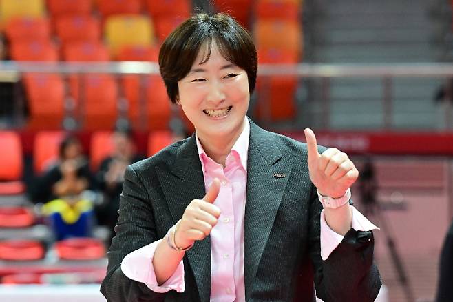 페퍼저축은행 장소연 감독. KOVO 제공