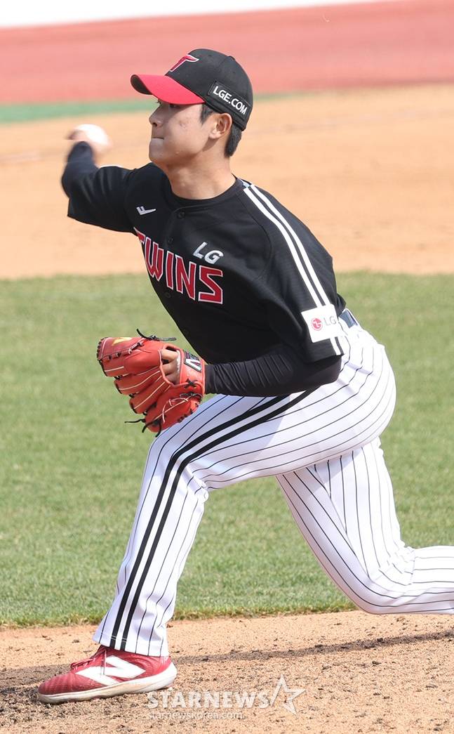 LG 우강훈. /사진=김진경 대기자