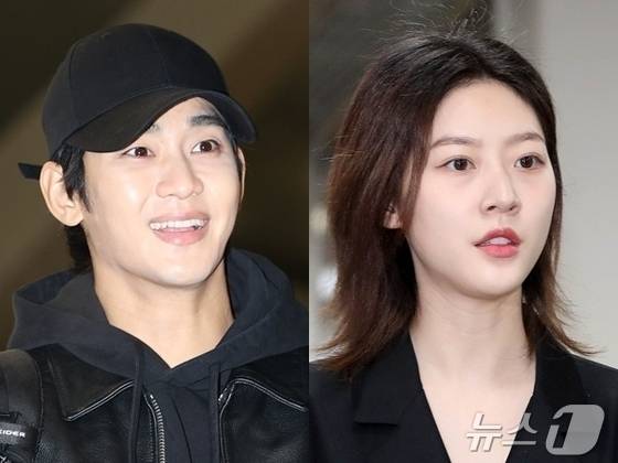 배우 김수현, 고(故) 김새론. ⓒ 뉴스1