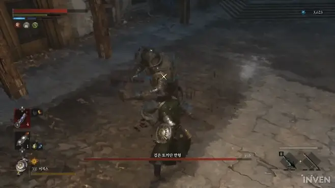 ▲ 보스의 무기는 대충 퍼펙트 가드 몇 번 했다고 해서 부서지지 않으므로 주의