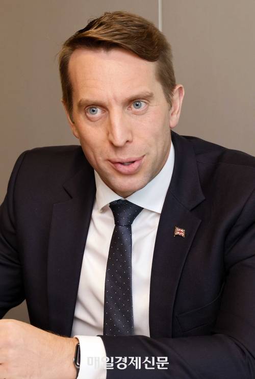 매일경제와 인터뷰하고 있는 마틴 켄트 영국 산업통상부 아시아태평양지역통상대사. <사진=김호영 기자>