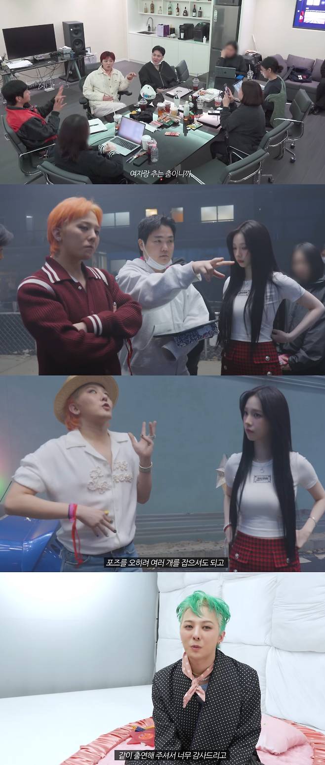 지드래곤이 뮤직비디오 비하인드를 밝혔다. 지드래곤 공식 유튜브 캡처.