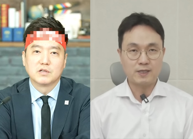 유튜브채널  ‘가로세로연구소’ 김세의(왼쪽)과 ‘연예뒤통령’ 이진호. 각 유튜브 캡처