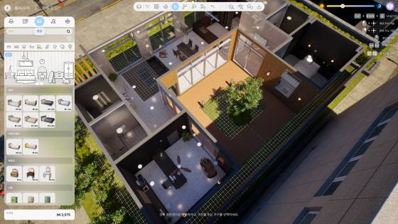 건축 모드에서 각종 가구와 취미 용품도 구매할 수 있다.