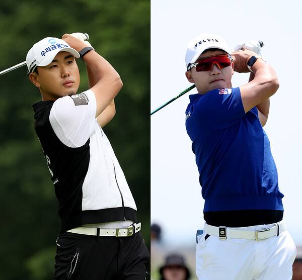 장유빈 프로와 함께 2025년 아시안투어 '인터내셔널 시리즈 마카오'에 출전한 2024년 한국프로골프(KPGA) 투어 상금 톱4 조우영, 김홍택 프로. 사진제공=KPGA