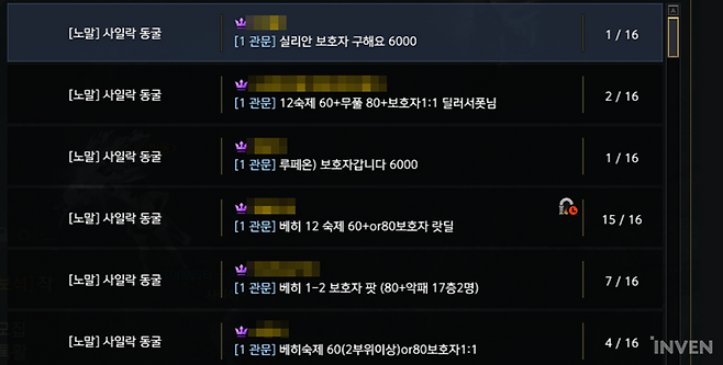 ▲ 이제는 대중적인 파티 플레이가 된 '보호자' 숙제