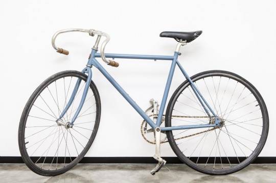 영화 '자전차왕 엄복동'에 사용된 엄복동의 자전거. [국민체육진흥공단 제공]