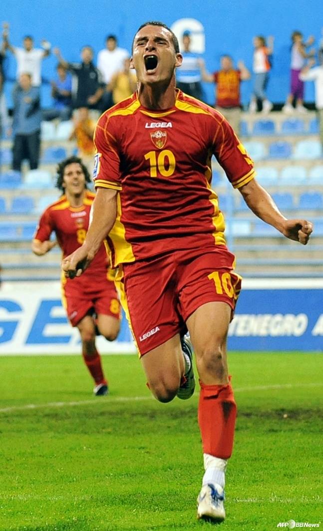 안드리야 델리바시치가 득점 후 세리머니하고 있다. /AFPBBNews=뉴스1