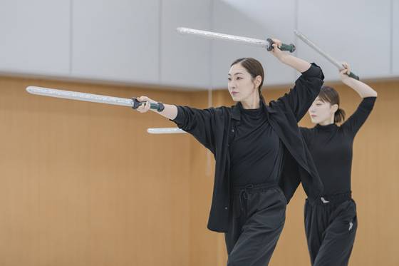 국립무용단 '미인' 연습실에서. [사진 국립극장]