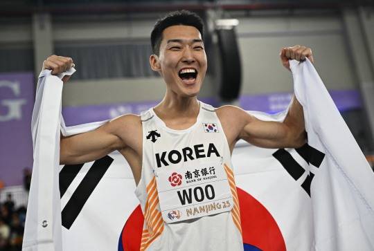 세계실내육상선수권 챔피언 우상혁. 사진[연합뉴스]