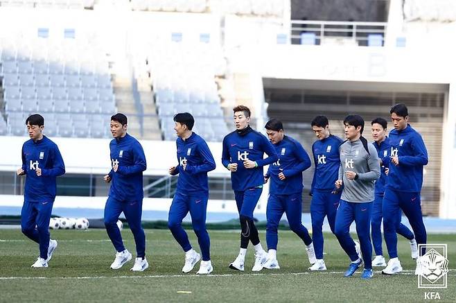 [서울=뉴시스] 축구대표팀 훈련. (사진=대한축구협회 제공) *재판매 및 DB 금지
