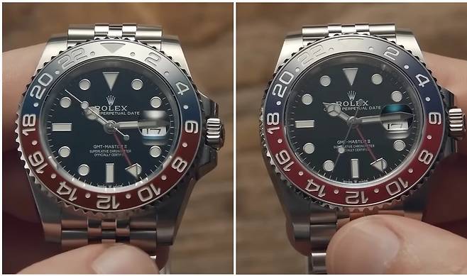 '어느 것이 진품일까요?' 정답부터 공개하자면 왼쪽이 진품이고, 오른쪽이 정교한 가품입니다. 답을 모르고 보면 육안으로 구분할 수 있는 방법은 없습니다.