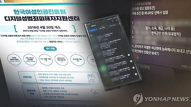 딥페이크 사태에도…피해자지원센터 예산·인력 부족 (CG) [연합뉴스TV 제공]