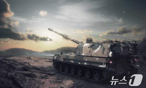 한화에어로스페이스의 K9 자주포.(한화에어로스페이스 제공)
