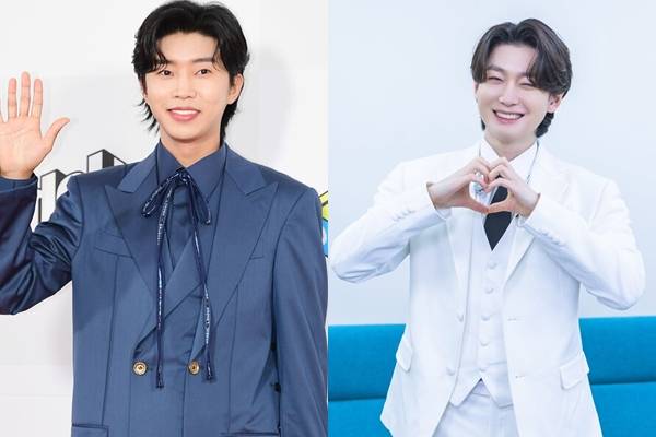 사진 출처=&nbsp;'2023 더팩트 뮤직 어워즈(THE FACT MUSIC AWARDS, TMA)'레드카펫 행사에 참석한 가수 임영웅. ⓒ이혜영 기자 lhy@hankooki.com(왼) / 가수 김용빈 SNS(오)