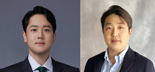 박정원 두산그룹 회장의 장남 박상수(왼쪽) 수석과 박지원 두산그룹 부회장 겸 두산에너빌리티 회장의 장남 박상우(오른쪽) 수석. /두산그룹 제공