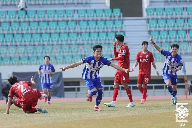 [서울=뉴시스] K3리그 부산교통공사의 박희수. (사진=대한축구협회 제공) *재판매 및 DB 금지