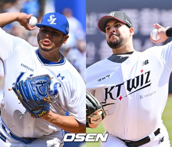 삼성 아리엘 후라도, KT 엔마누엘 데 헤이수스. /OSEN DB