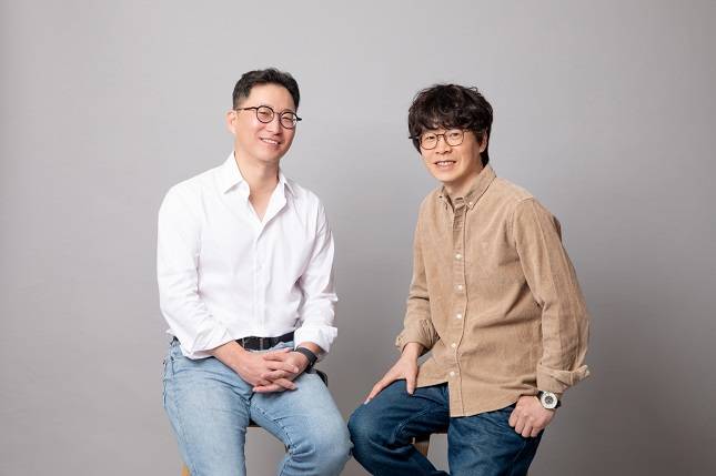 카카오게임즈 블록체인 게임 자회사 메타보라는 임영준 현 카카오게임즈 미드코어·웹3.0 사업본부장(왼쪽)과 최세훈 전 카카오게임즈 북미·유럽법인 CFO(오른쪽)를 신임 공동 대표이사로 선임했다. /사진=메타보라 제공