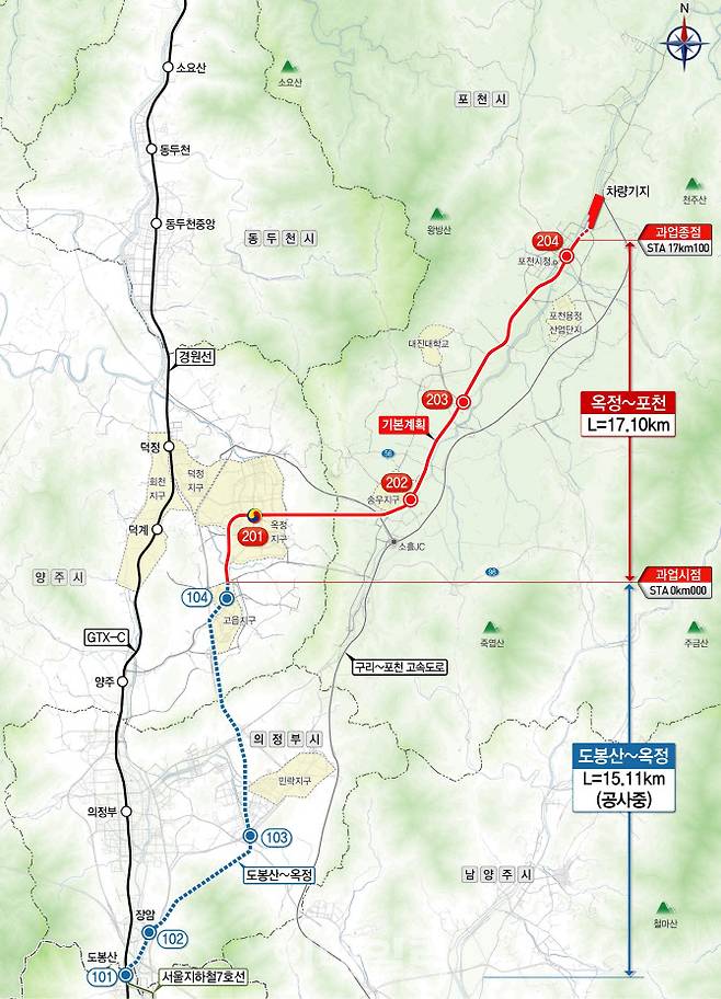 ����-��õ ����ö�� �Ǽ���� �뼱��.(����=��õ�� ����)