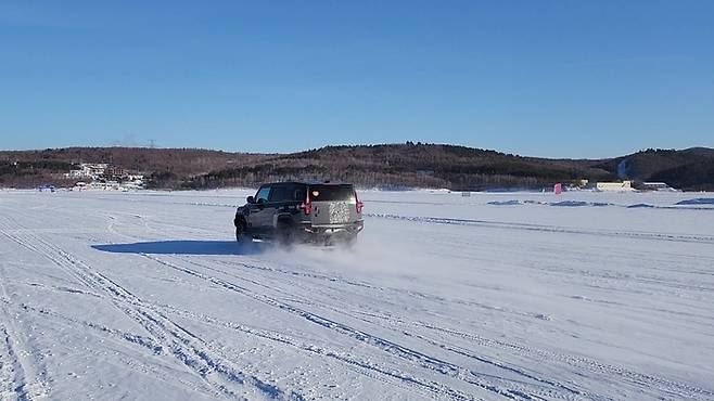 HL만도 윈터 테스트 모습〈사진=HL만도〉