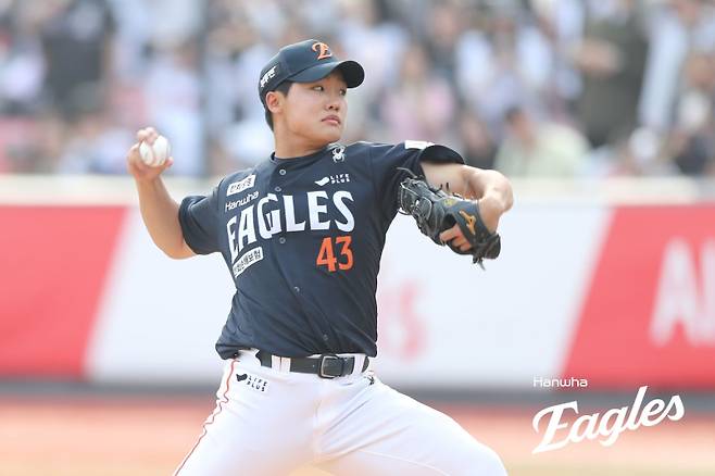 한화 이글스 1라운더 신인 정우주. 사진=한화 이글스