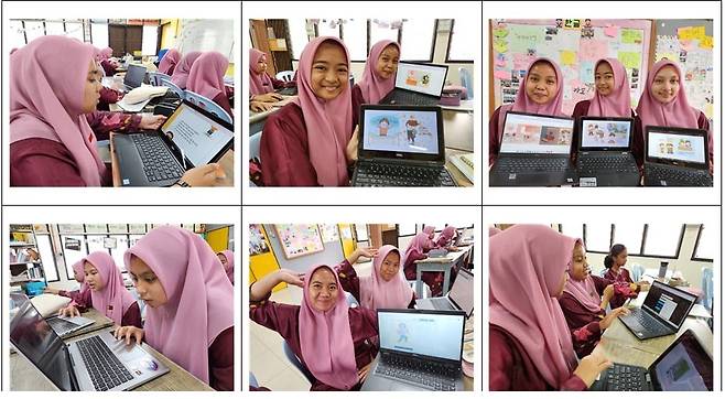 재외 한국교육원에서 학생들이 전자책을 활용하고 있는 모습. 서울교육청 제공