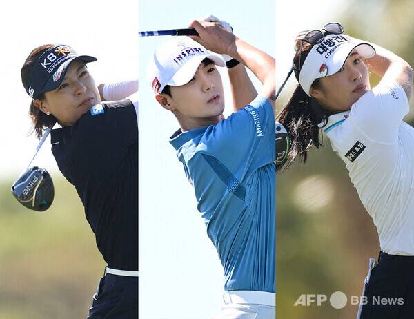 2025년 미국여자프로골프(LPGA) 투어 포드 챔피언십에 출전하는 전인지, 박성현, 이정은6 프로. 사진제공=ⓒAFPBBNews = News1