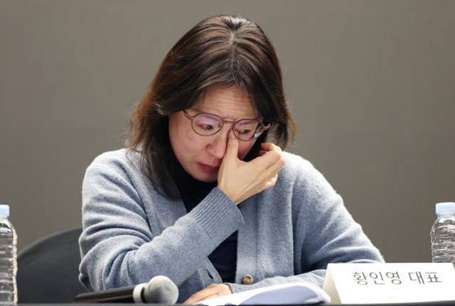 제작사 크레아 스튜디오의 황인영 공동대표가 25일 오후 서울 마포구 스탠포드 호텔에서 열린 MBN 새 오디션 프로그램 언더피프틴 제작 관련 긴급 제작보고회에서 발언을 하고 있다. 언더피프틴은 글로벌 최초로 진행되는, 만 15세 이하 K팝 신동 발굴 세대교체 오디션 프로그램이다. 뉴스1